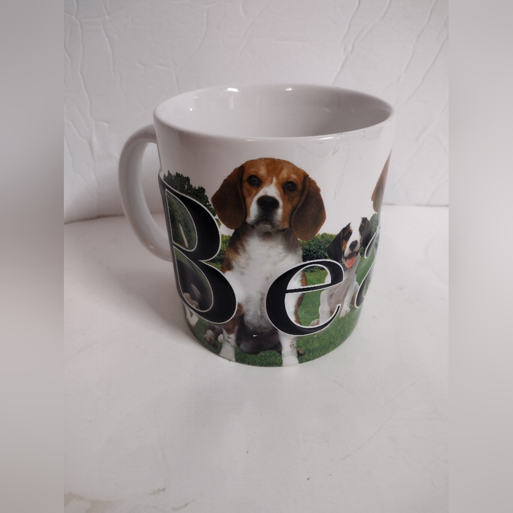 Beagle Coffee Tea Ceramic Mug 2014 Americaware Embossed 3D 16 oz